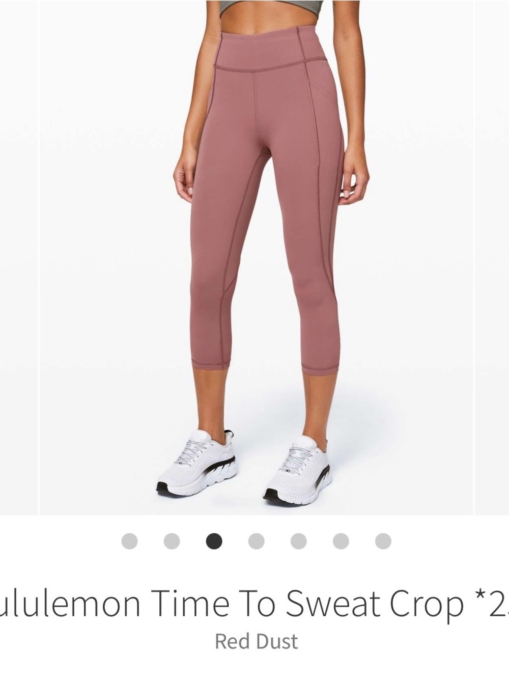 lululemon athletica High-Rise Cropped Leggings - Dusty Rose